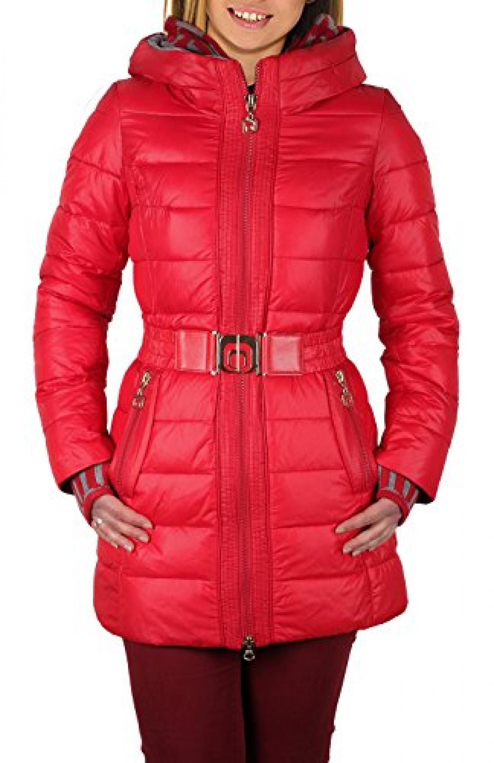 1389 Damen Wintermantel Winterjacke "Kapre" mit Kapuze (Länge ca.80 cm) 